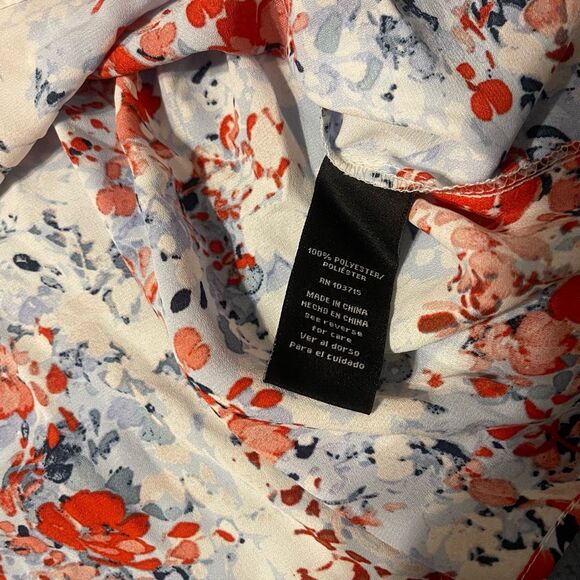 Zac & Rachel Floral Blouse – Petite Large PL Long Sleeve Top - Picture 5 of 7